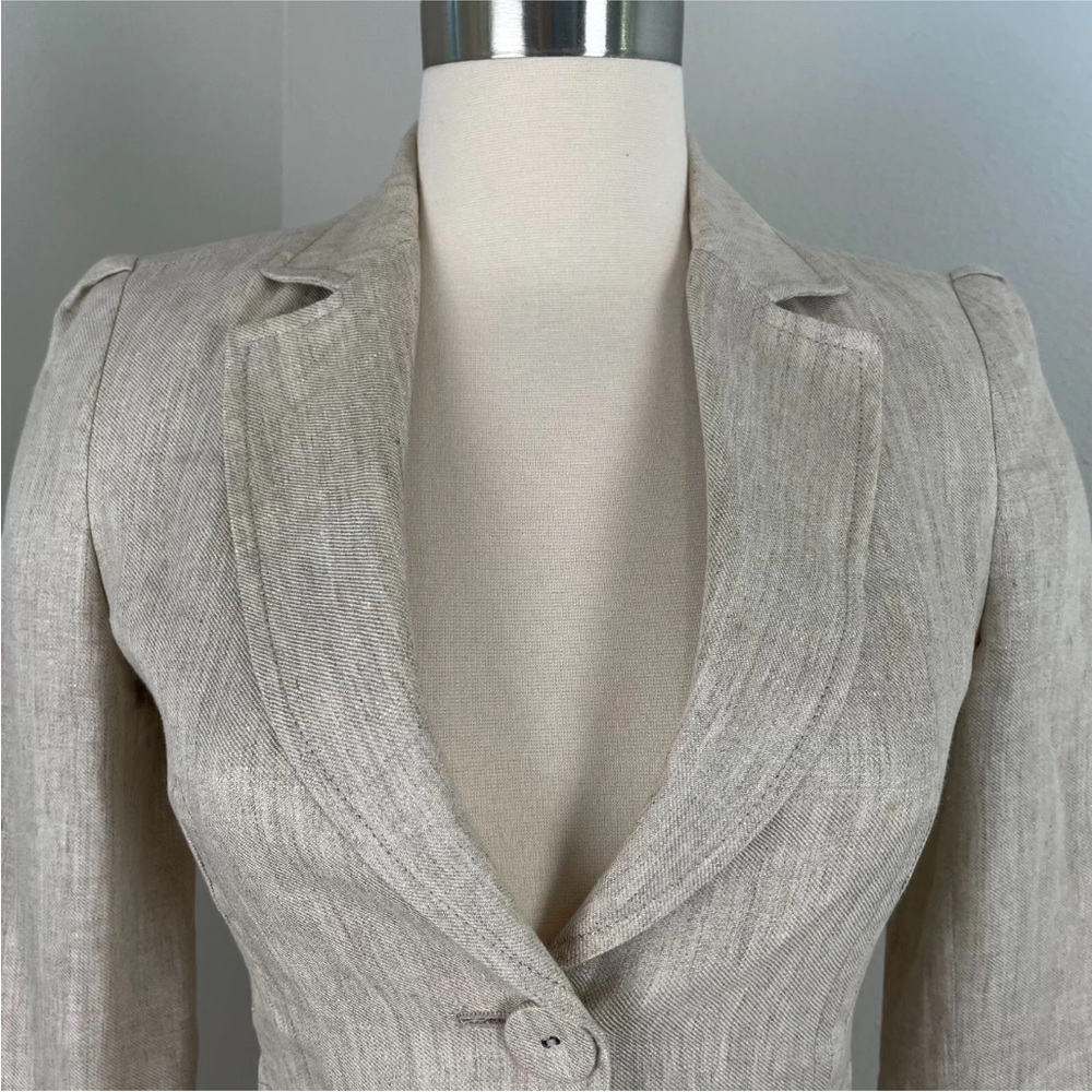 Mango linen blazer - Picture 3 of 6